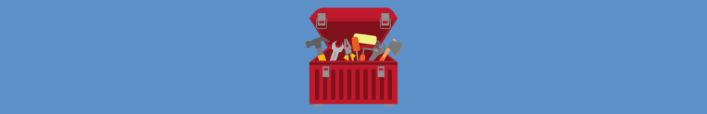 cartoon of a toolbox